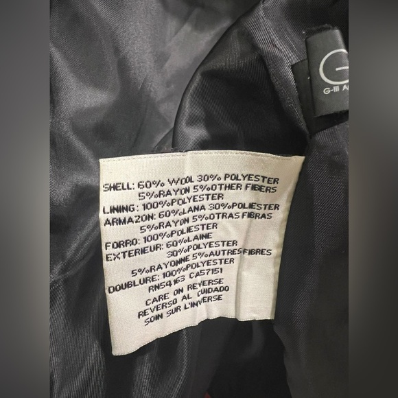 Blazer Jacket  Kennet Cole , size 16 , Black Color - Picture 5 of 5